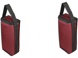 Conjunto de 2 Peças com Bolsas Viagem para Vinho, Mão,, Camping, Transportar, Vermelhas CHABERLU