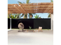 Vidaxl Toldo Lateral Retrátil 220x1200 Cm Preto