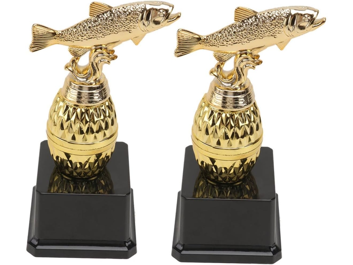 Conjunto de 2 Troféus de Peixe de Plástico SFUSHOS