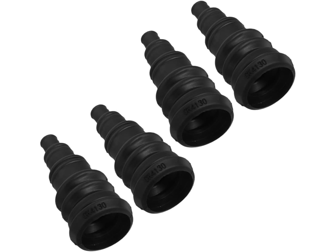 Kit Com 4 Peças De Protetores Universais Borracha Para Cabos Carro,