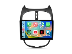 Rádio Automotivo Android 15 Junsun Para Peugeot 206 (2001-2008) Auto Carplay | 4G+64G | Plug And Play | Gps | Swc