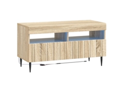 Vidaxl Gabinete De Tv Led Zwolle Carvalho Sonoma Derivados De Madeira