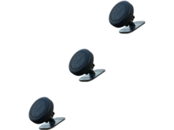Conjunto De 3 Suportes Giratórios Para Celular Veicular Com Base De Silicone Fácil De Usar.