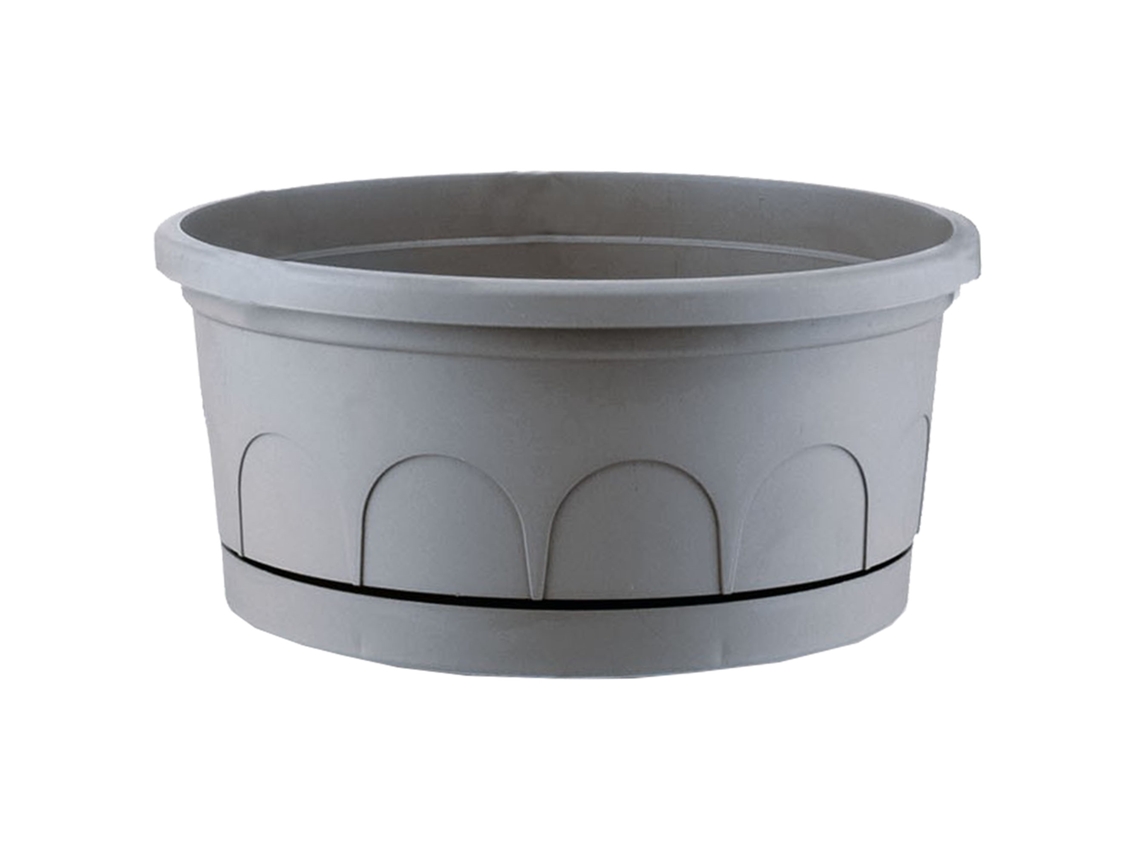 Vaso Ø 25 Cm com Prato ARTPLAST