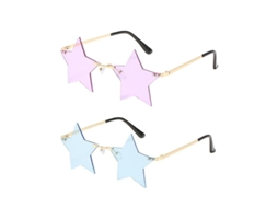 2 Pares De Óculos Em Formato De Estrela Allinless