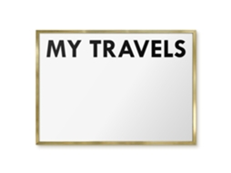 Magnetic Board For Wall My Travels For The Bedroom Espelharte (70x50 Cm)