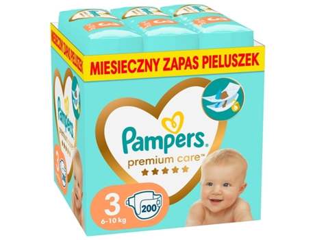 Fraldas Descartáveis PAMPERS 3 200 Unidades