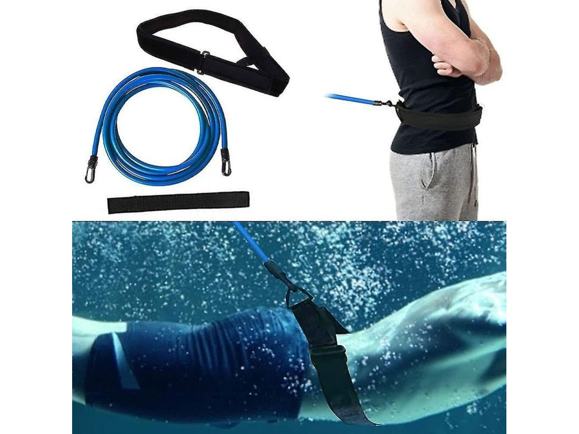 Cinto De Resistência Para Natação Ajustável Com Corda Elástica De 4m Para Treinamento Em Piscina