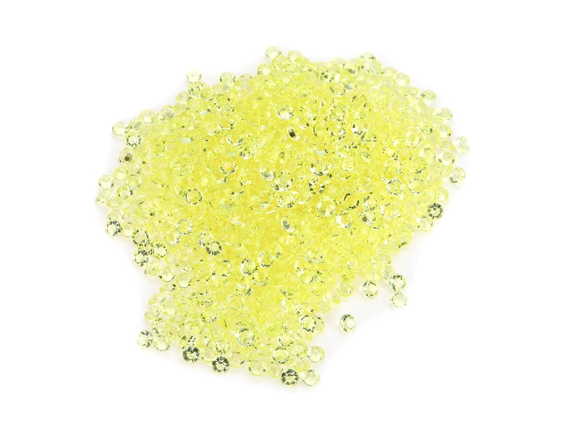 Diamantes de Acrílico Pontiagudos Diy para Decoração de Casamento e Festas  amarel com MARCA