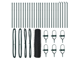 Conjunto 1 Cerca Para Jardim Vidaxl Cinzento Aço (50 X 0,5 M)