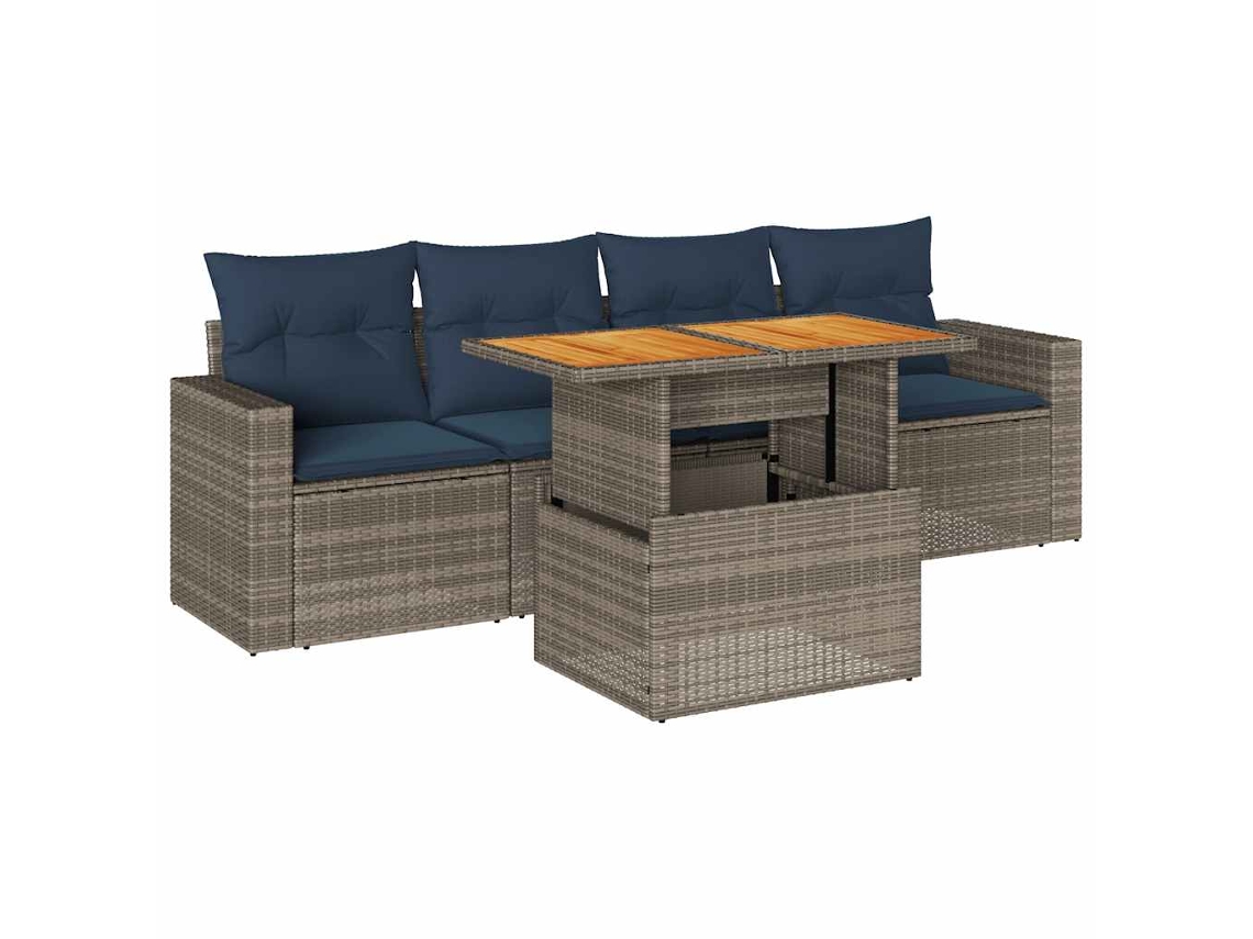 Garden Sofa Set, Garden Sofa Sets Vidaxl Cinzeto Rattan / Vime (n/a)