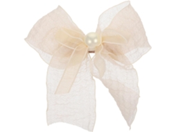 Presilha De Cabelo Leve E Ornamentada Com Laço De Renda Para Festas, Presilha De Tule.
