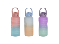 Garrafa de água HOME ESPRIT Azul Cor de Rosa Turquesa Lilás Polipropileno PET 2 L (3 Unidades)