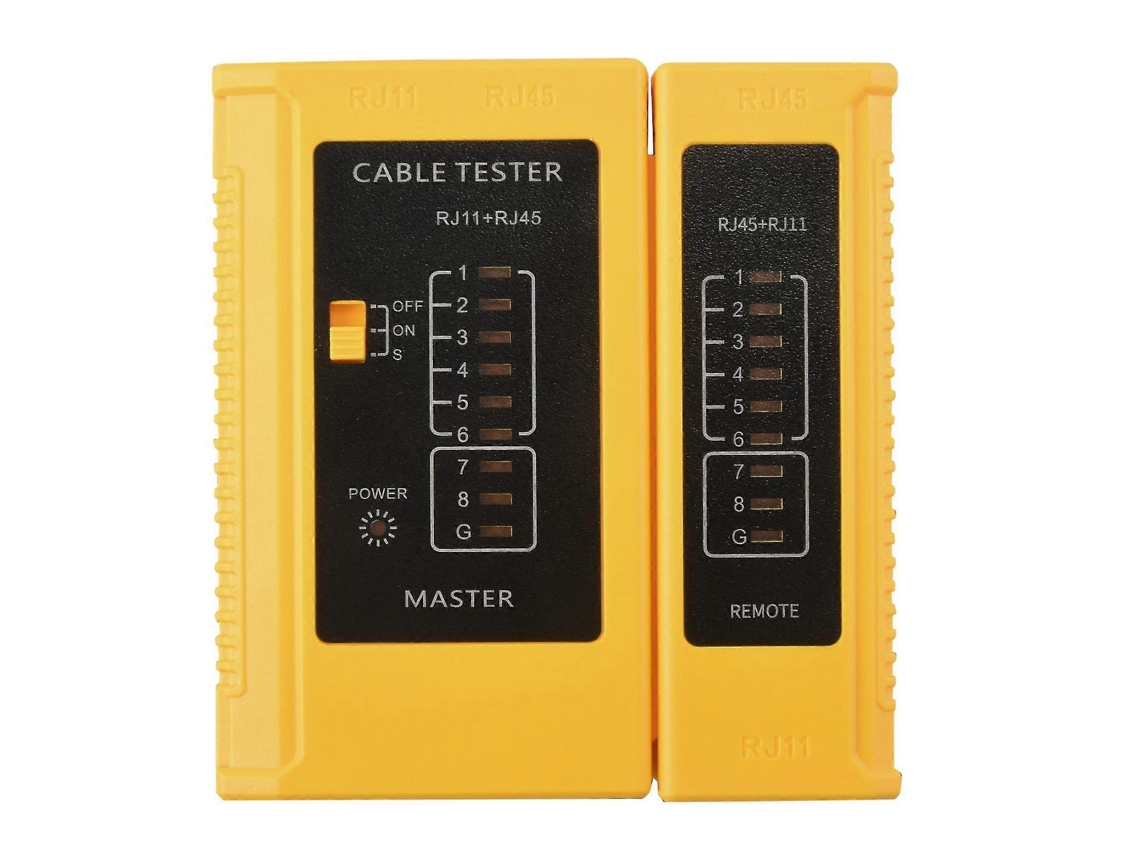 Testador De Cabo De Rede Rj45 Rj11 Rj12 Cat5 Cat6 Utp Usb Lan Wire Ethernet Cable Tester Slowmoose (bateria)