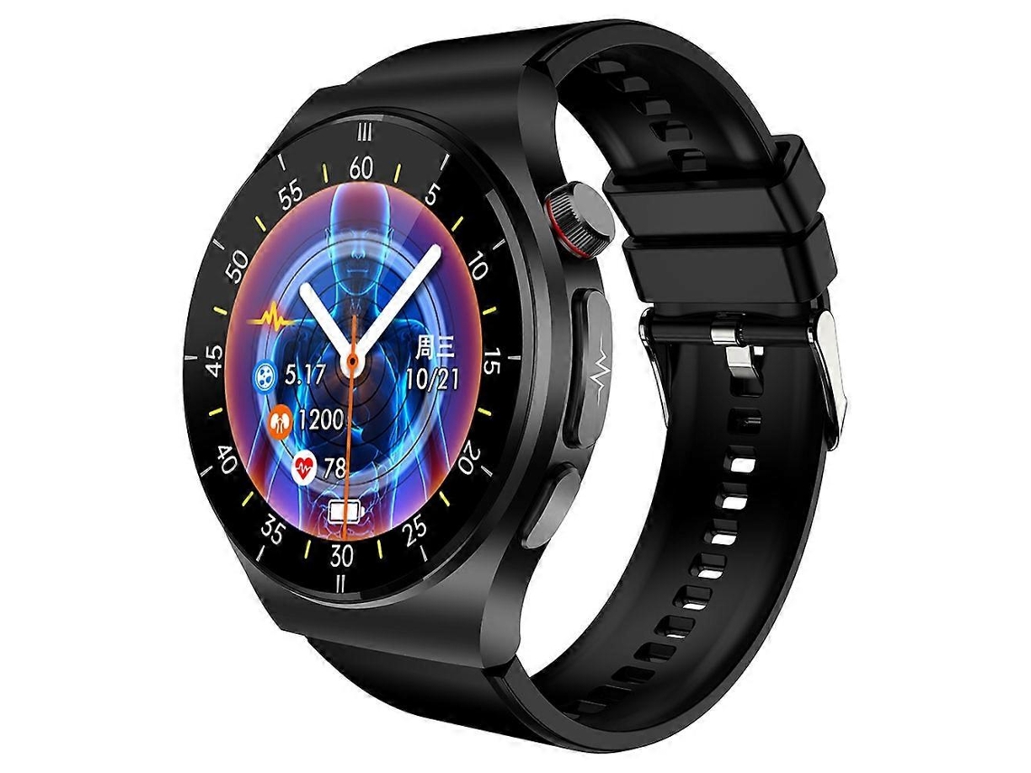 Smartwatch ET340 com Bluetooth, chamadas, ECG, PPG e função SOS, monitor de saúde e rastreador esportivo. Ly Ebike