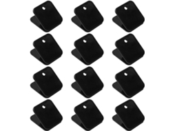 Clips de mesa resistentes, reutilizáveis, em plástico transparente, 40 unidades, ideais para organizar sua agenda.