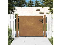 Vidaxl Portão De Jardim 100x75 Cm Aço Corten