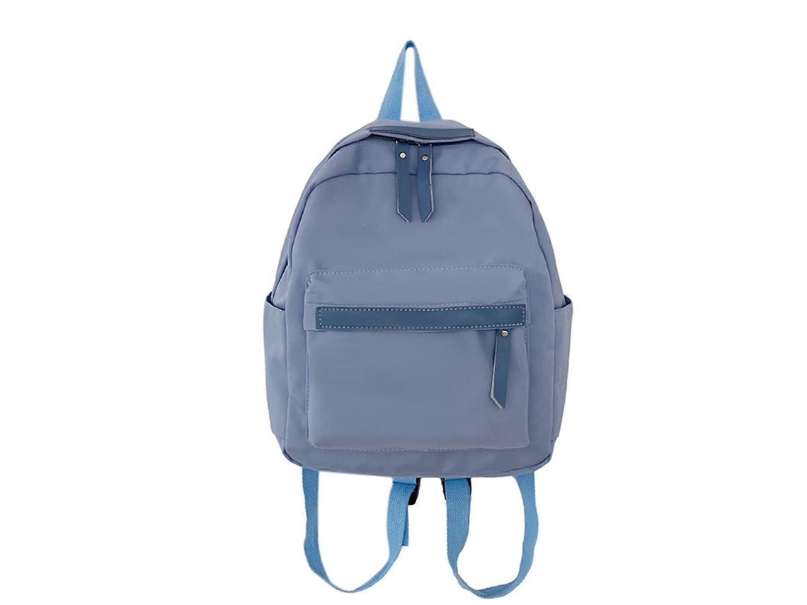 Mochila Escolar Prática E Durável, Ideal Para Viagens, Uso Diário Ou Para Livros, Na Cor Azul.