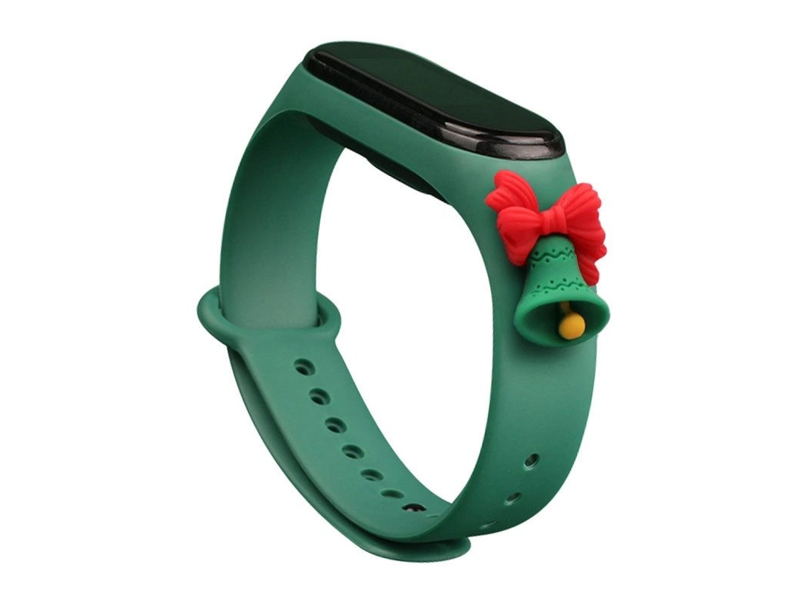 Pulseira de Natal para Xiaomi Mi Band 6 / Mi Band 5 Verde Escuro