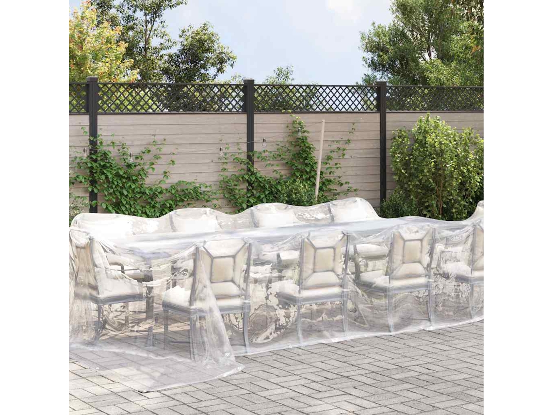 Maison Exclusive - Encerado Transparente Com Ilhós 4x12 M Polietileno