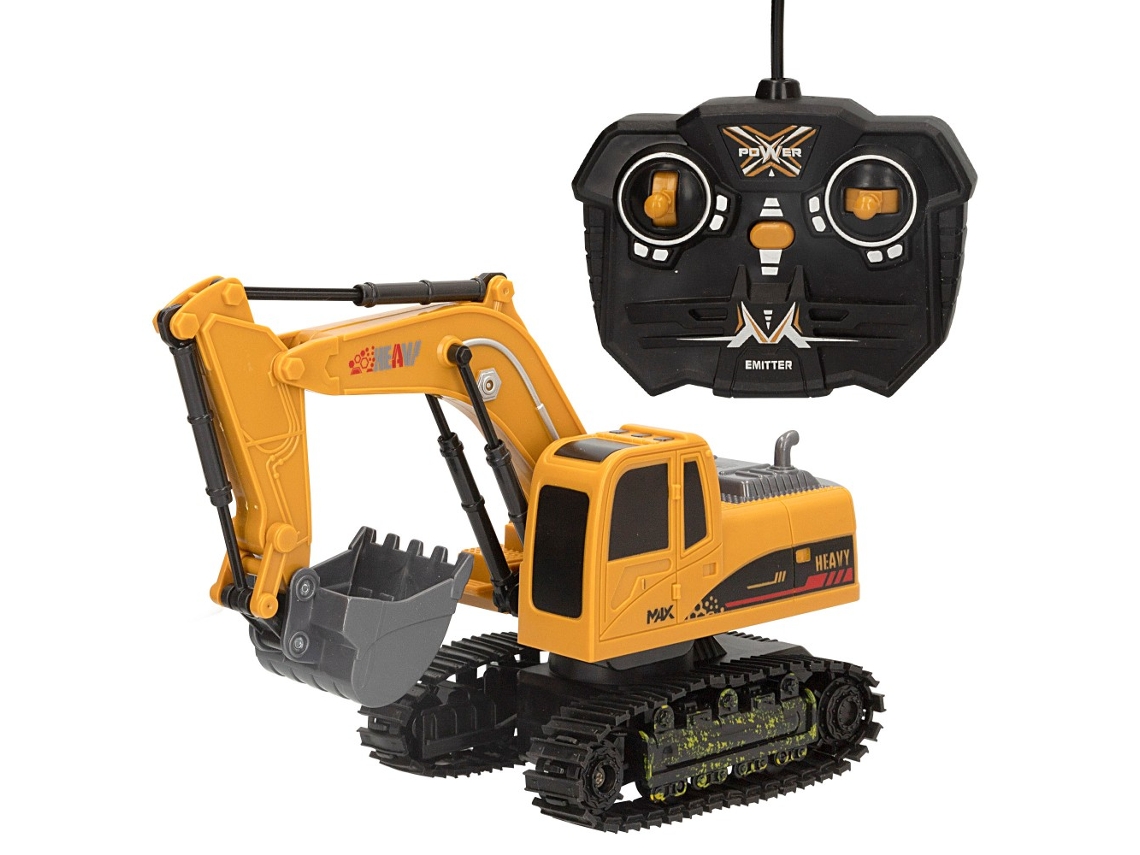 Escavadora com Controlo Remoto 1:24 Speed & Go Luz e Som Rotação de 360 SPEED & GO!