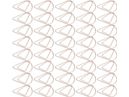 Clips De Papel Yosoo Elegantes Em Ouro Rosa Com Formato Gota Água, 40-unidades Para Organização De Arquivos E Marcadores