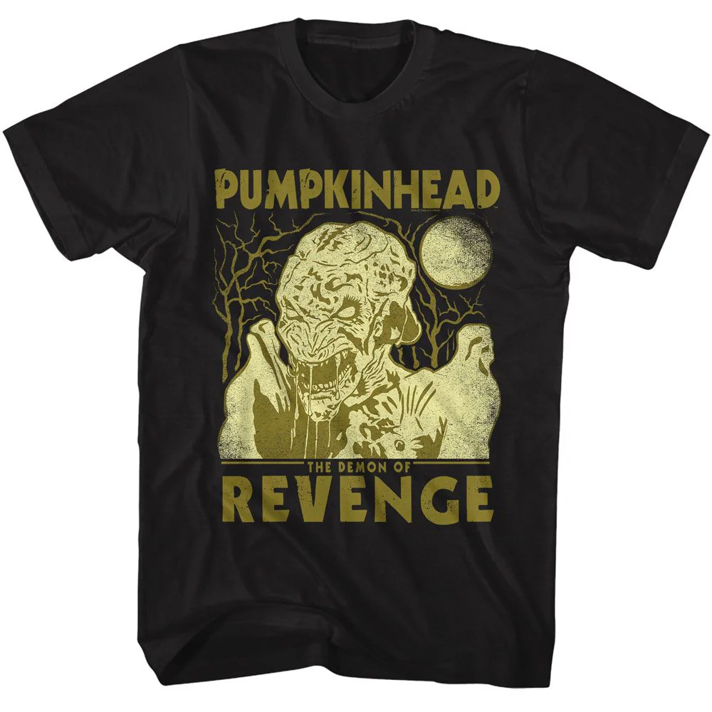 Unisex Adult T-shirt Rockinstone Pumpkinhead Movie 2tone Black Sizexl
