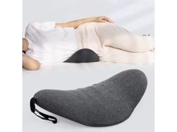Almofada de apoio lombar para cama com espuma viscoelástica, alívio da dor nas costas e postura ergonômica.