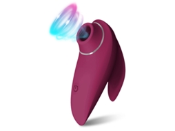 Vibrador de Sucção Poderoso Estimulador de Vácuo de Mamilo Clitóris Masturbador Feminino Vinho Tinto YIZHOOD