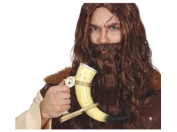 Adereço GUIRCA Chifre Viking Com Suporte 25 Cm