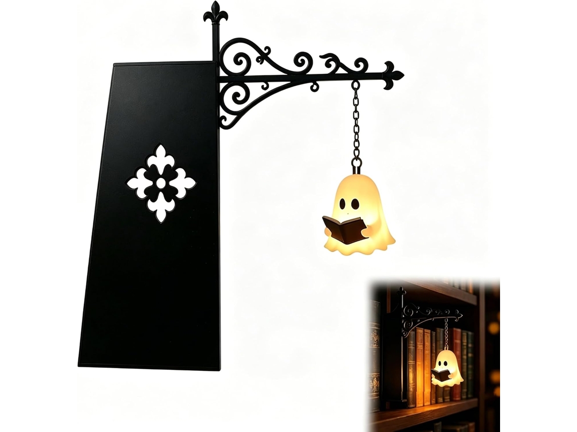Luminária Decorativa Para Estantes De Livros, Luz Noturna Led Para Cantinho De Leitura, Luminárias De Metal Para