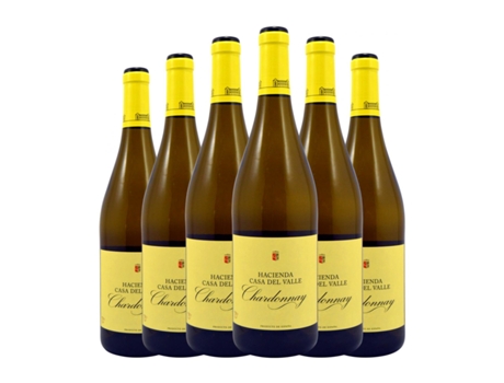 Vinho branco CASA DEL VALLE Chardonnay Vino de la Tierra de Castilla (0.75 L - 6 Unidades)