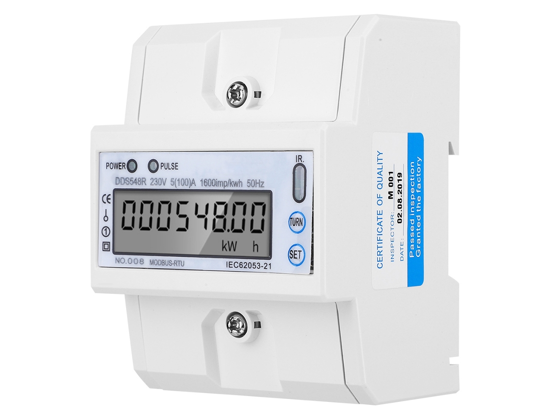 Laxiscreed Dds548r Medidor De Energia Monofásico Com Comunicação Rs485 E Funções Inteligentes