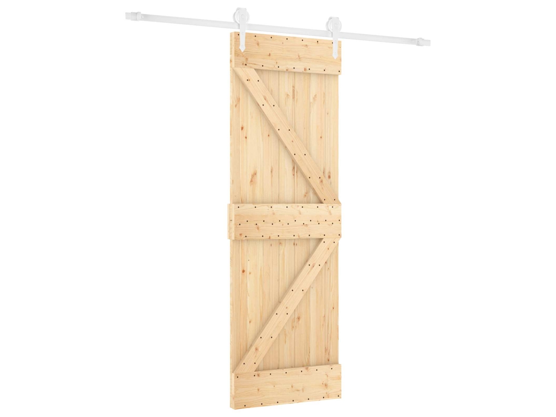 Maison Exclusive - Porta Deslizante Natural E Branco 70 X 210 Cm