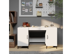 Vidaxl Secretária 140x50x75 Cm Derivados De Madeira Branco