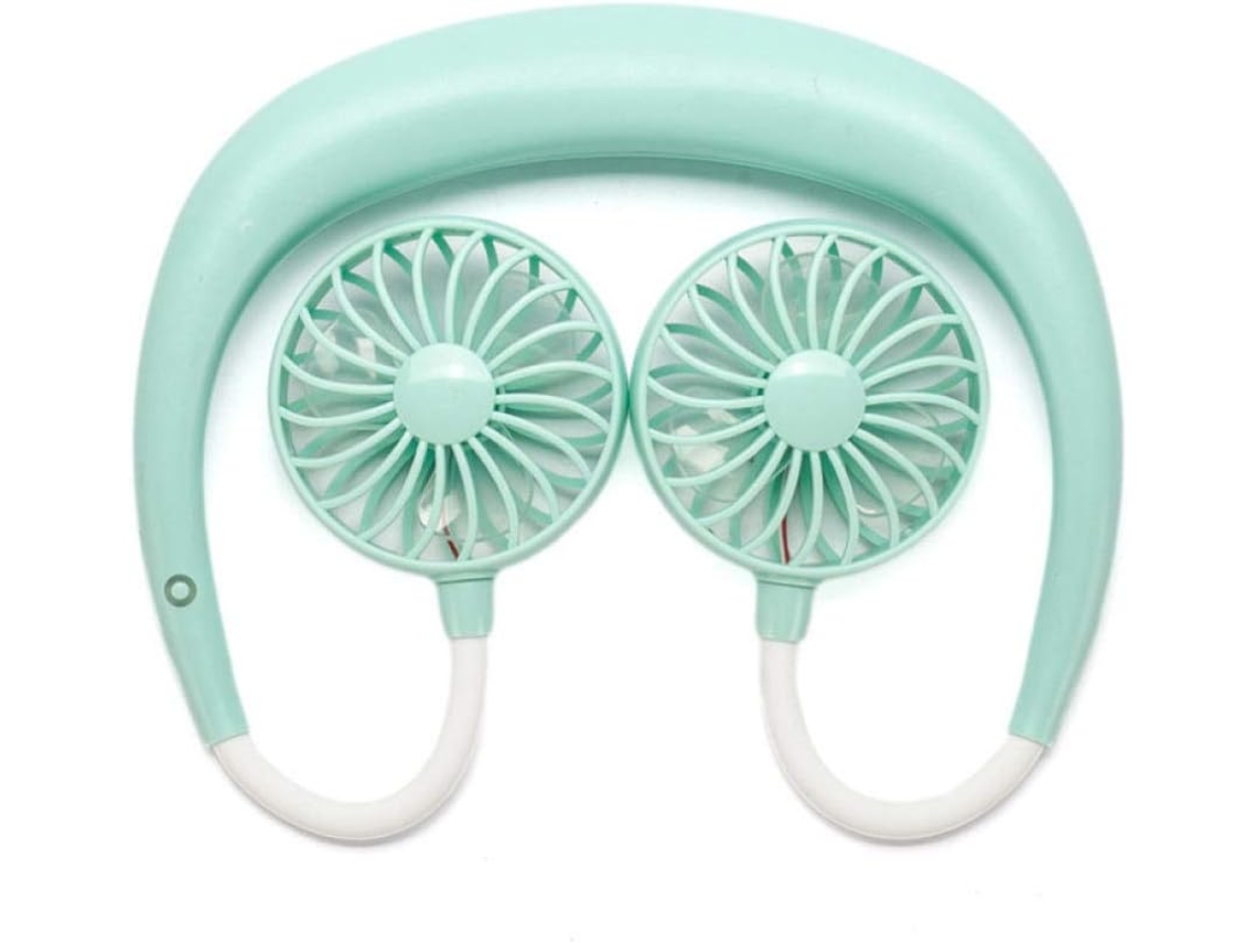 Ventilador USB de pescoço mini portátil S/MARCA, 360g, uso doméstico e externo