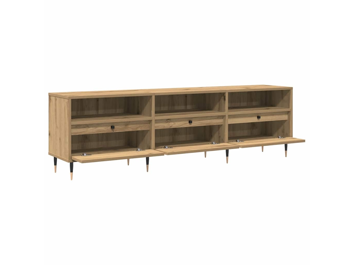 Gabinete para Tv Carvalho Artesanal 150 X 30 X 45 Cm MAISON EXCLUSIVE