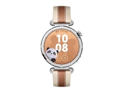 Bracelete Para Huawei Watch Gt 6 (41mm) - Couro Genuíno Emendado Marrom