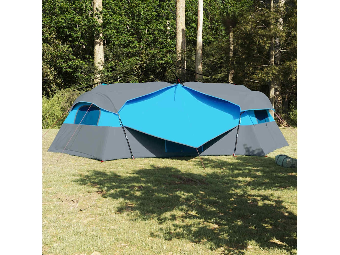 Vidaxl Tenda Interior 8 Pessoa Azul Tafetá