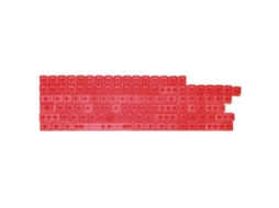 Teclado Mecânico De 104 Teclas Abs Com Retroiluminação, Teclas Em Branco, Cor Sólida, Transparente, Antidesbotamento Slowmoose