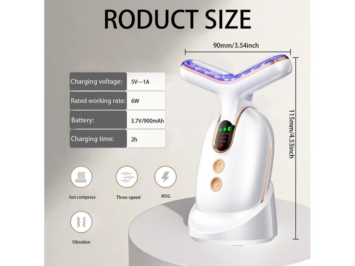Massageador De Beleza Para Rosto E Pescoço Instrumento De Beleza Para Rosto E Pescoço Ferramenta De Cuidados Com A Pele Para Modelagem De Yizhood