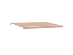 Conjunto 1 Toldo Retrátil Vidaxl Multicolorido Tecido (500 × 350 Cm)