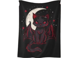 Manta Retrô de Halloween Syjym para Sofás Camas Carros Quartos Escritórios e Camping, Macio, Quente, Ideal Par
