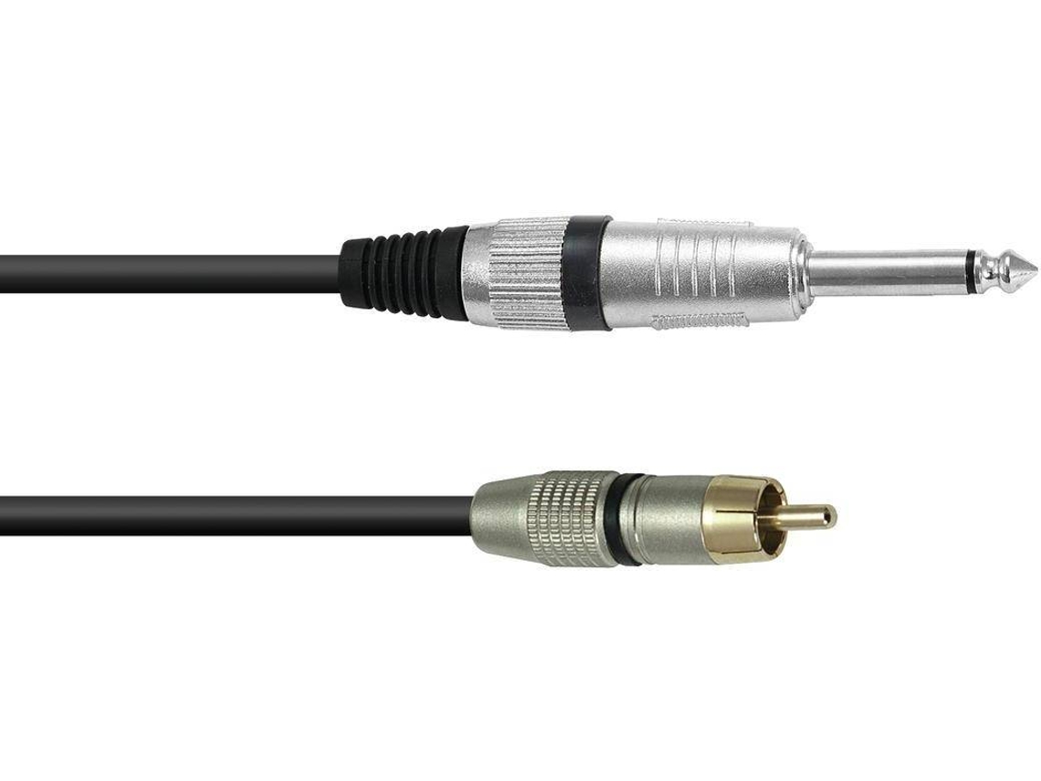 Cabo Adaptador OMNITRONIC RCA/Jack 0.9m bk