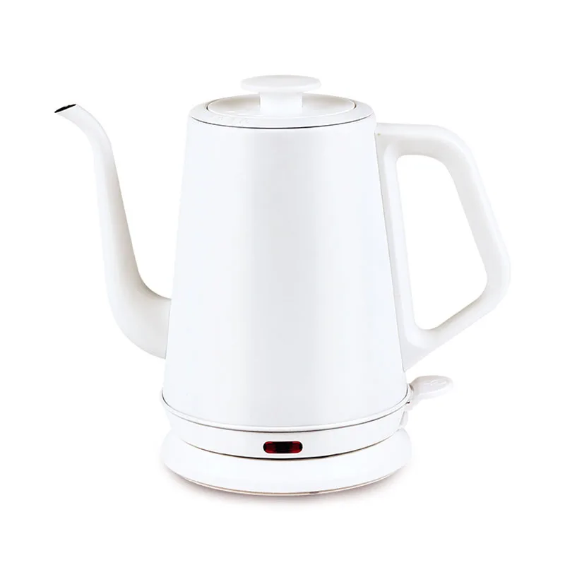 Chaleira Elétrica (branca) 220v, Bule De Bico De Ganso Para Uso Doméstico, 1,0l, Revestimento Interno Em Aço Inoxidável 304