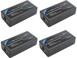 Extensor Poe 4x de 2 Portas 10/100mbps com Entrada/saída Padrão Ieee 802.3af para Câmeras Ip SFUSHOS