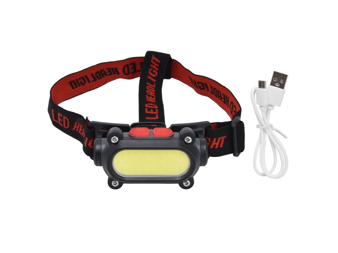 2026 lanterna Frontal Recargable Usb Ajustable Cob Con Luz Blanca Y Roja Multimodo para Camping, Caza, Exterior, Impermeable