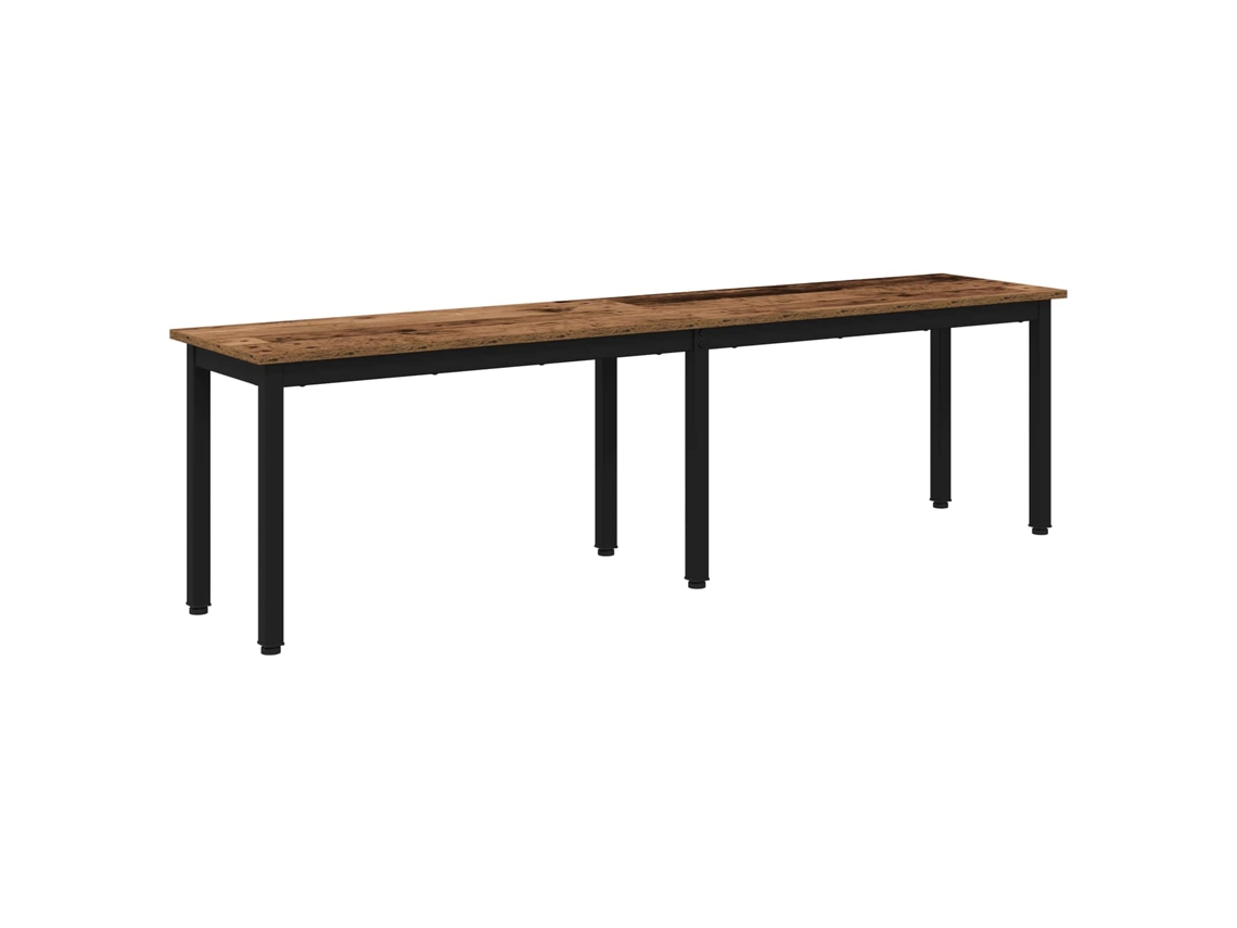 Banco antigo de madeira em madeira trabalhada MAISON EXCLUSIVE 160x35x45 cm