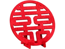Ornamento de casamento tradicional Xi, caractere chinês, duplo, artesanato.