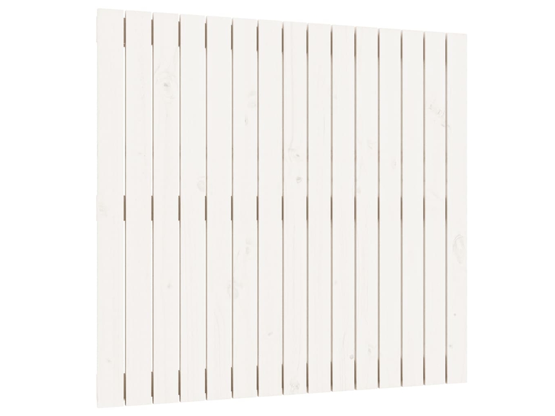 Cabeceira de Parede em Madeira de Pinho Maciça Branco MAISON EXCLUSIVE (95,5x90x3 cm)